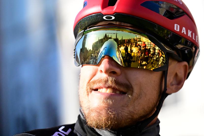 Italian Matteo Trentin of Tudor Pro Cycling Team pictured at the start of the men's race of the 'Ronde van Vlaanderen/ Tour des Flandres/ Tour of Flanders' one day cycling race, 268,9km from Brugge to Oudenaarde, Sunday 06 April 2025. BELGA PHOTO DIRK WAEM