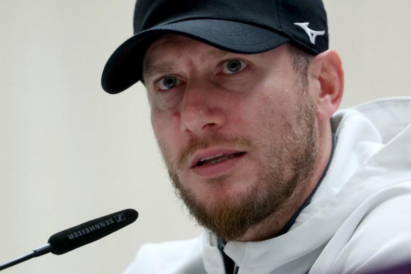 AS Monaco's coach Sebastien Pocognoli gives a press conference on the eve of the UEFA Champions League league phase day 7 football match between Real Madrid CF and AS Monaco at Santiago Bernabeu Stadium in Madrid on January 19, 2026.  Pierre-Philippe MARCOU / AFP