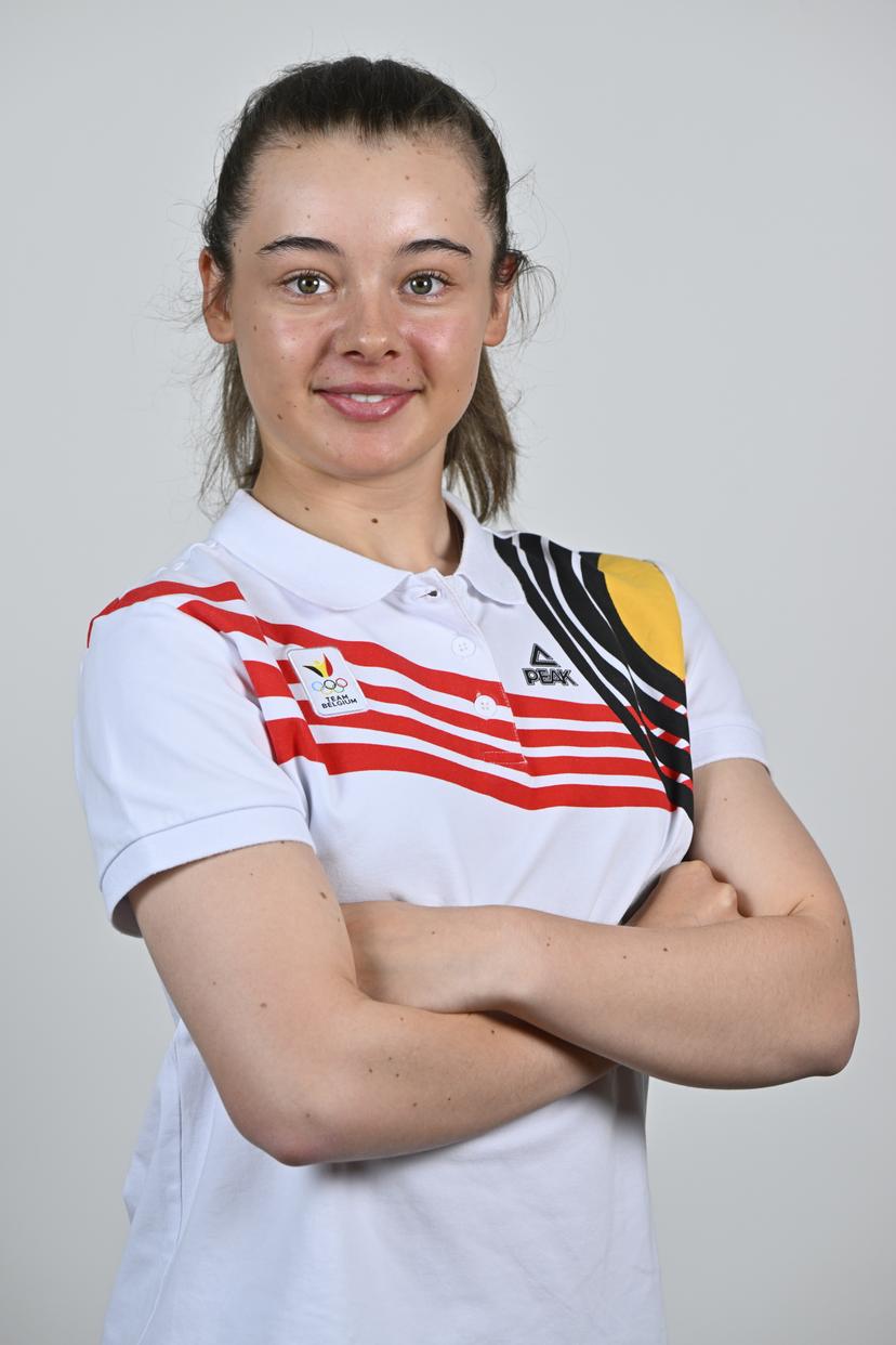 Athlete Sky Remans poses for the photographer during the annual training camp of Team Belgium (19-25/05), in Rio Maior, Portugal, Friday 23 May 2025. BELGA PHOTO ERIC LALMAND