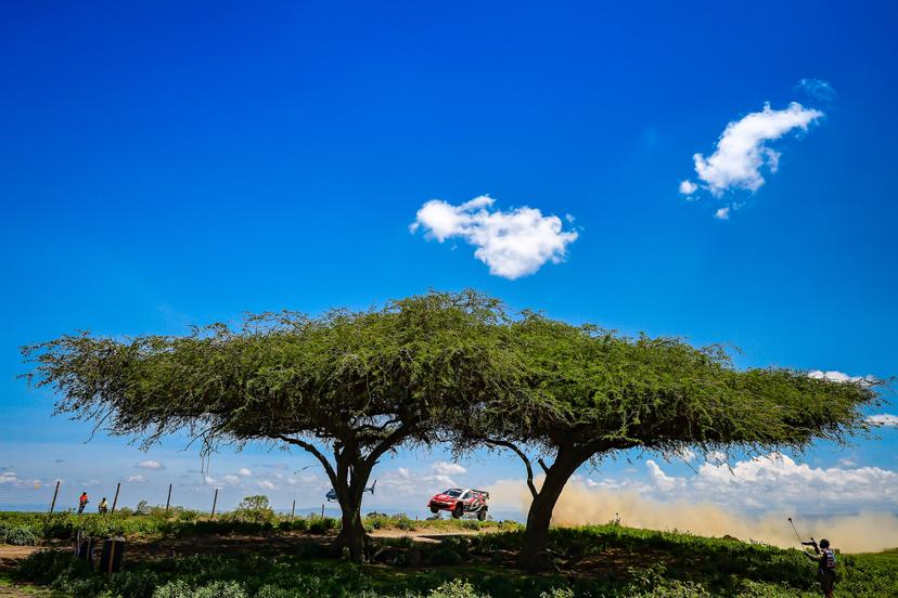 ATTENTION EDITORS - HANDOUT PICTURES - EDITORIAL USE ONLY - MANDATORY CREDIT Toyota Gazoo Racing -     This handout by Eric Dupain shows Oliver Solberg and Elliott Edmondson during the stage 1 of the Safari Rally, in Kenya, on Thursday 12 March 2026.  Belga and Belga editorial board decline all responsability regarding the content of this picture. PHOTO HANDOUT TOYOTA GAZOO RACING