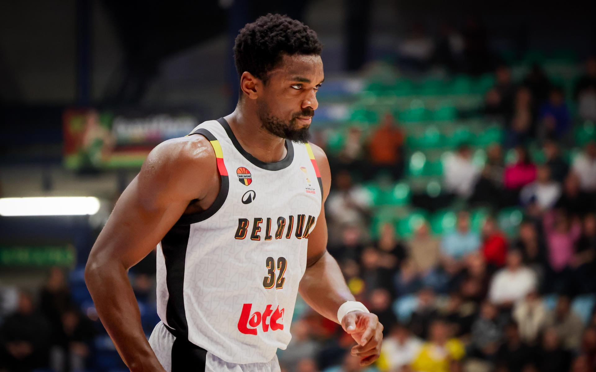 Belgium's Retin Obasohan pictured during a basketball match between Belgian national team Belgian Lions and Hungary, Monday 01 December 2025 in Mons, qualifier 2/6 for the men's 2027 FIBA World Championships. BELGA PHOTO VIRGINIE LEFOUR