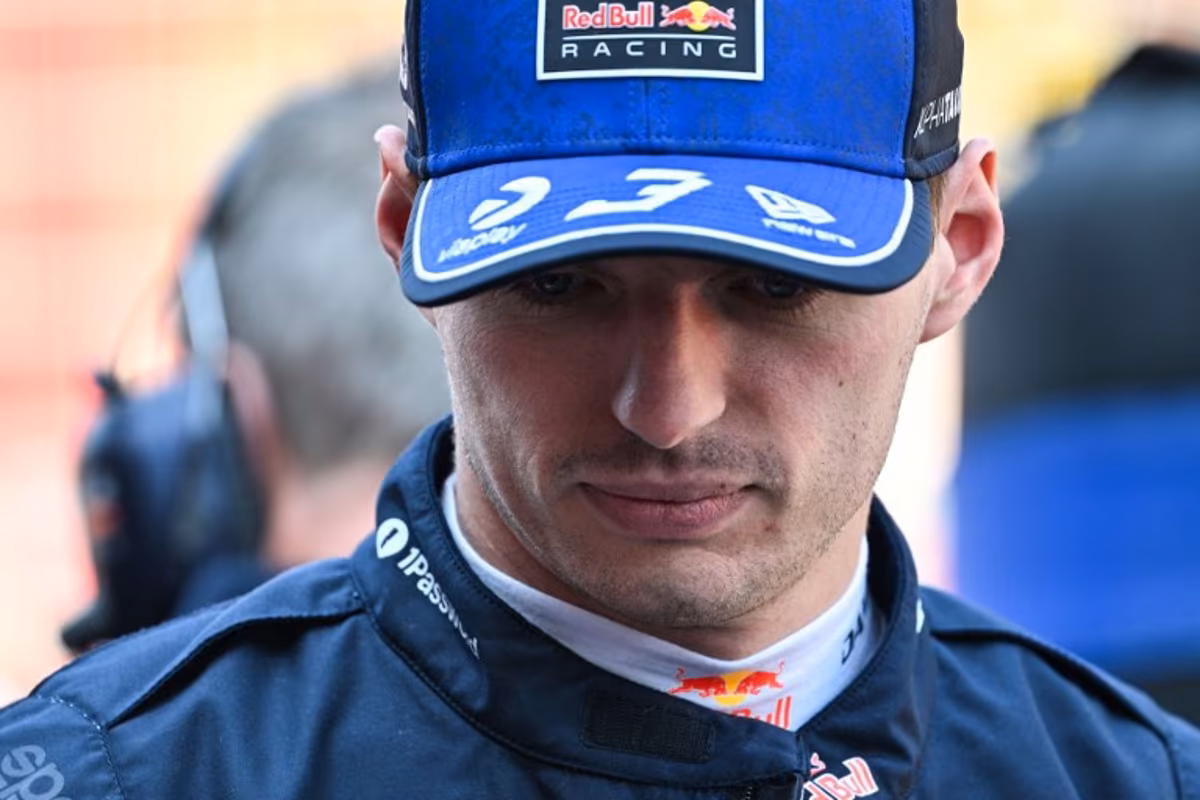 Red Bull Racing's Dutch driver Max Verstappen is pictured in the pit stop before the start of the sprint race ahead of the Formula One Chinese Grand Prix at the Shanghai International Circuit in Shanghai on March 14, 2026. Hector RETAMAL / AFP