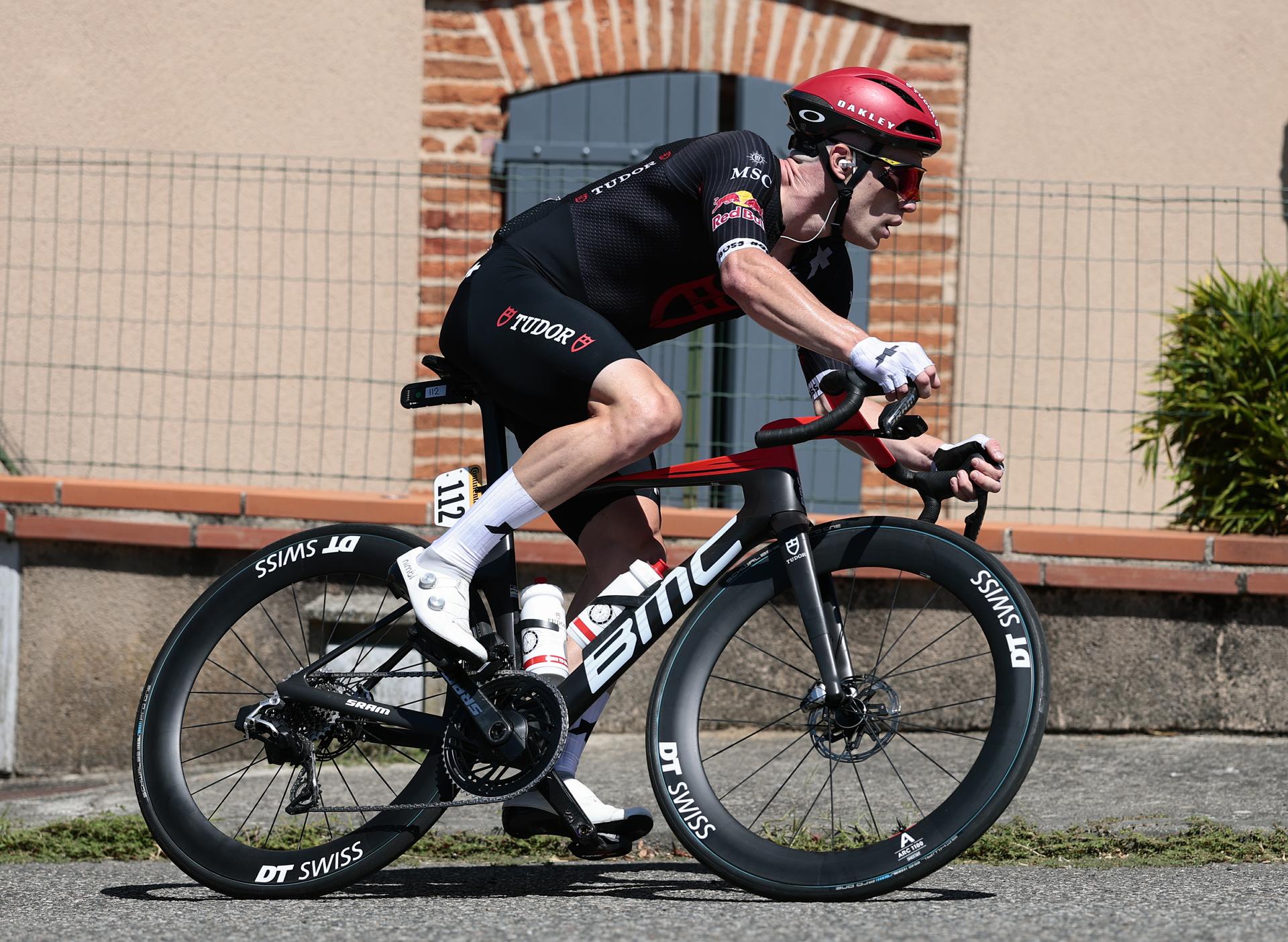 Italian Alberto Dainese of Tudor Pro Cycling Team pictured in action stage 11 of the 2025 Tour de France cycling, from and to Toulouse (154km), on Wednesday 16 July 2025 in France. The 112th edition of the Tour de France starts on Saturday 5 July in Lille, France, and will finish in Paris, France on the 27th of July. BELGA PHOTO POOL LUCA BETTINI