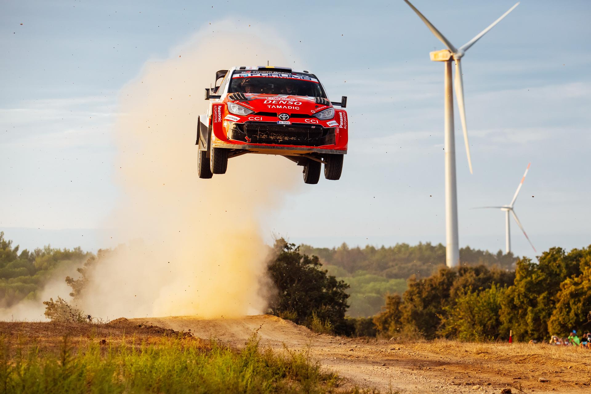 ATTENTION EDITORS - HANDOUT PICTURES - EDITORIAL USE ONLY MANDATORY CREDIT Toyota Gazoo Racing - This handout picture, released by Toyota Gazoo Racing on Friday 2 October 2026 shows Oliver Solberg and Elliott Edmondson during the Rally of Sardegna. - Belga and Belga editorial board decline all responsability regarding the content of this picture. PHOTO HANDOUT Toyota Gazoo Racing