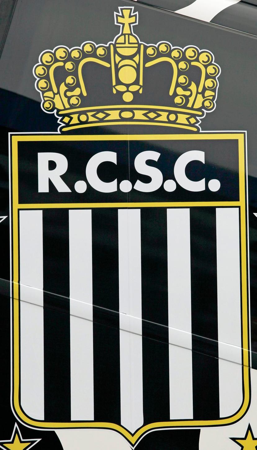 20101122 - CHARLEROI, BELGIUM: Illustration shows the logo at stade du Pays de Charleroi stadium of Belgian first league soccer team Sporting de Charleroi, Monday 22 November 2010 in Charleroi. BELGA PHOTO BRUNO FAHY