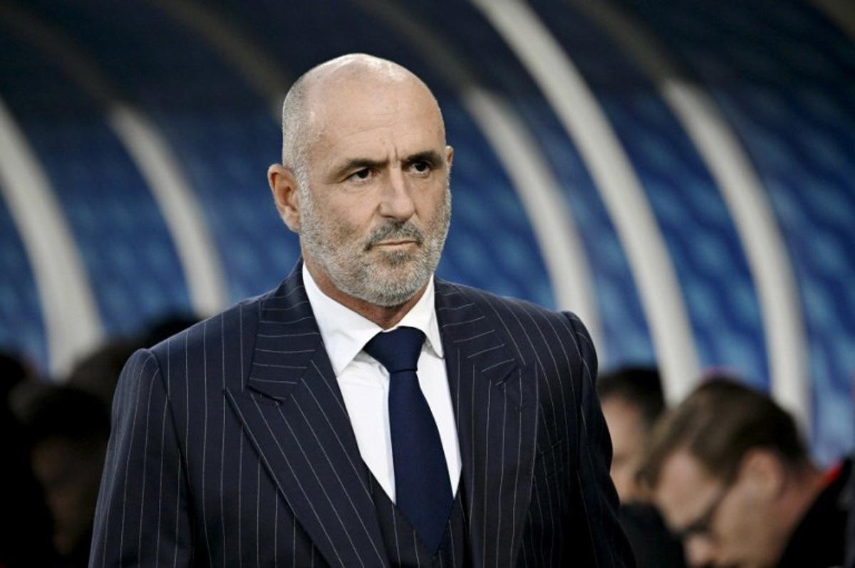 Poland's head coach Michal Probierz arrives prior to the 2026 FIFA World Cup Qualifying Group G football match between Finland and Poland in Helsinki on June 10, 2025. Markku Ulander / LEHTIKUVA / AFP