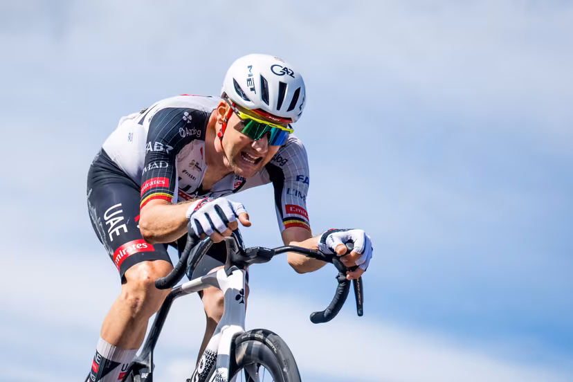 Belgian Tim Wellens of UAE Team Emirates XRG pictured in action at the Ballon d'Alsace during stage 13 of the 2026 Tour de France cycling race, a stage of 205km from Dole to Belfort, on Friday 17 July 2026. The 113th edition of the Tour de France starts on Saturday 4 July in Barcelona, Spain, and will finish in Paris, France on the 26th of July. BELGA PHOTO JASPER JACOBS