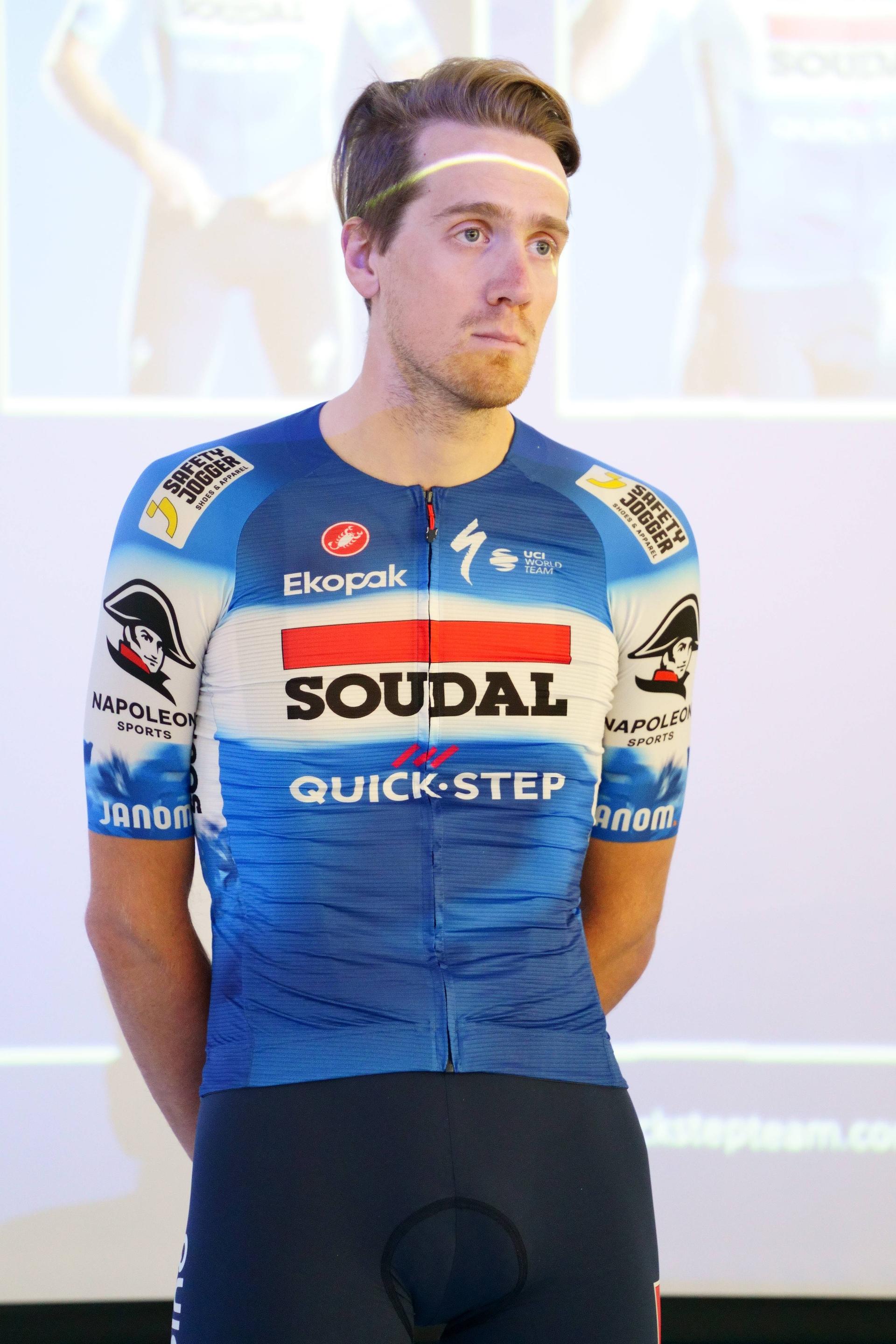 Belgian Ayco Bastiaens of Soudal Quick-Step pictured during the media day of the Soudal Quick-Step cycling team in Calpe, Spain, Tuesday 09 January 2024. BELGA PHOTO JOMA GARCIA I GISBERT