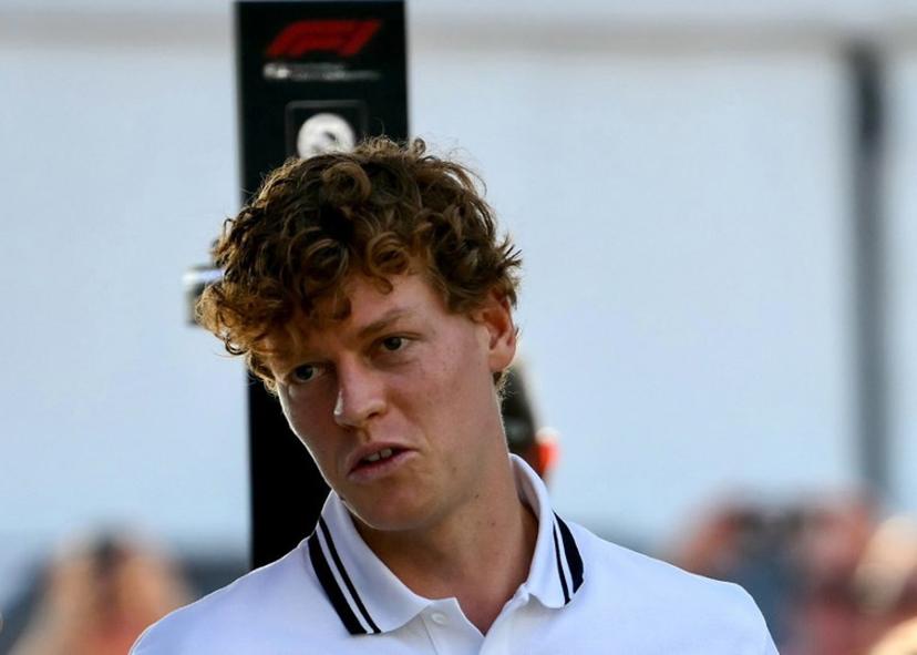 Italian tennis player Jannik Sinner arrives at the Autodromo Nazionale Monza circuit ahead of the Italian Formula One Grand Prix in Monza, northern Italy on September 6, 2026. Marco BERTORELLO / AFP