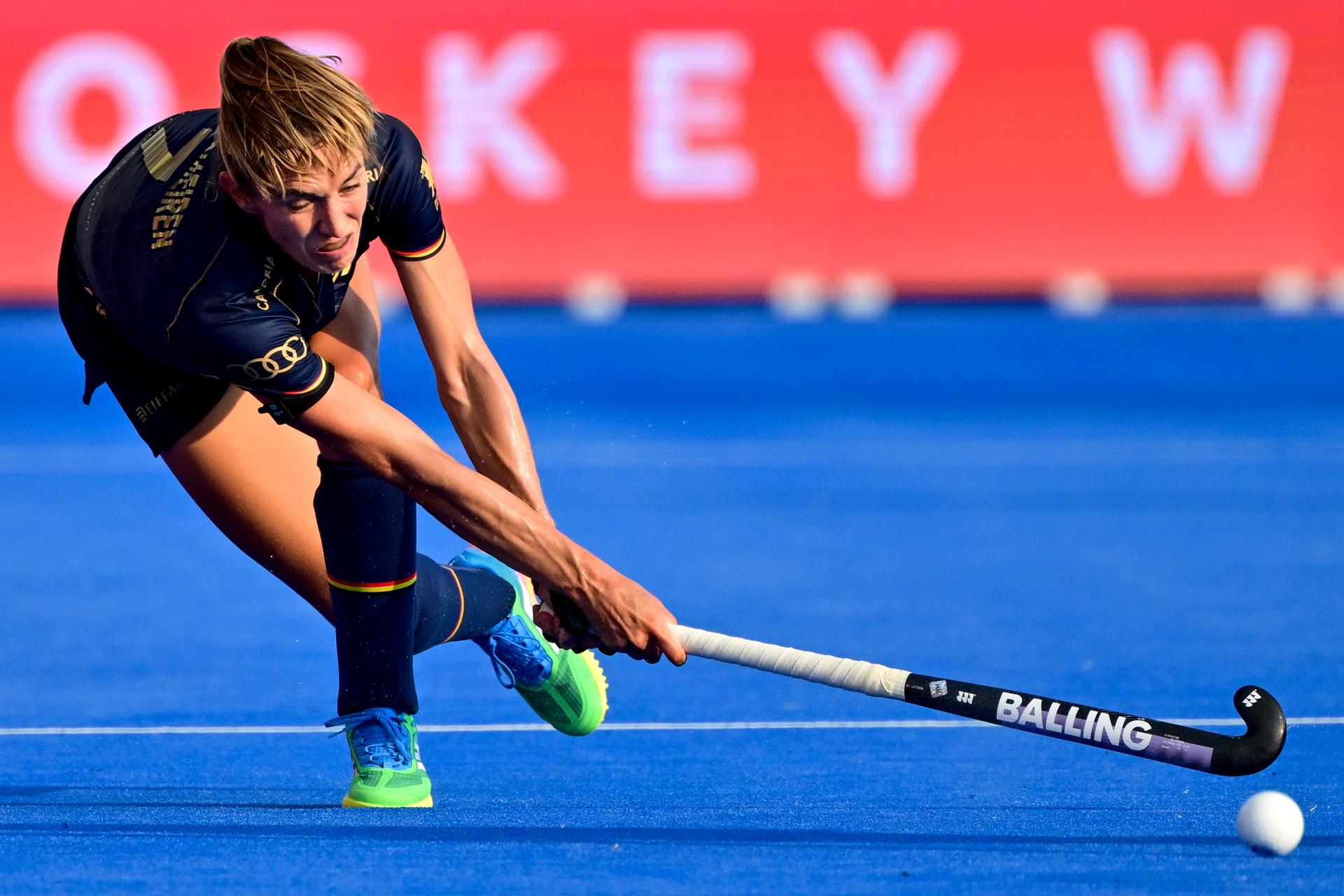 Belgium's Judith Vandermeiren pictured during a hockey game between Belgium's Red Panthers and New Zealand, the first (out of three) matches during the group stage of the women 2026 Hockey World Cup, Sunday 16 August 2026 in Wavre. The 2026 edition of the Hockey World Cup takes place in Belgium and The Netherlands from August 15 to August 30. BELGA PHOTO DIRK WAEM