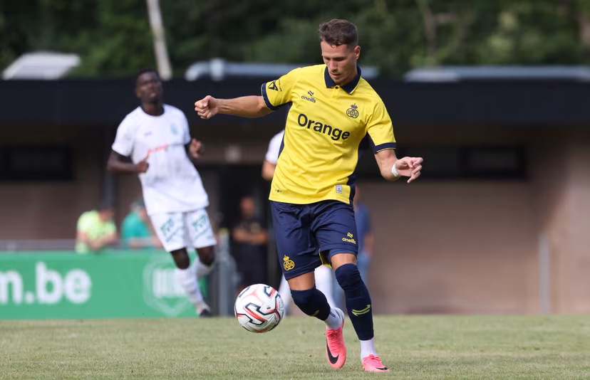 Union's Raul Florucz pictured in action during a friendly soccer game between Diegem Sport and Royale Union Saint-Gilloise, in Diegem, on Tuesday 30 June 2026. Union is preparing for the upcoming 2026-2027 first division season. BELGA PHOTO VIRGINIE LEFOUR