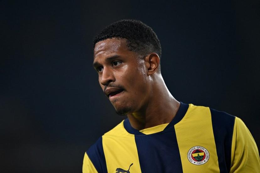 Fenerbahce's Dutch defender #24 Jayden Oosterwolde reacts during the UEFA Europa League 1st round day 1 football match between Fenerbahce SK and Union Saint-Gilloise at the Fenerbahce Sukru Saracoglu stadium in Istanbul, on September 26, 2024. Ozan KOSE / AFP
