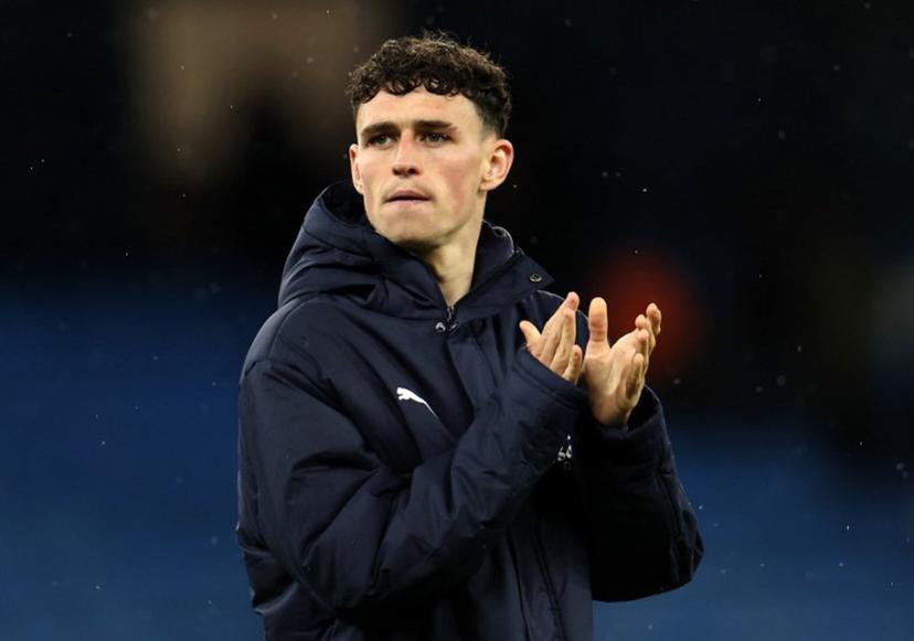 Manchester City's English midfielder #47 Phil Foden applauds the fans following the English Premier League football match between Manchester City and Crystal Palace at the Etihad Stadium in Manchester, north west England, on May 13, 2026. Darren Staples / AFP