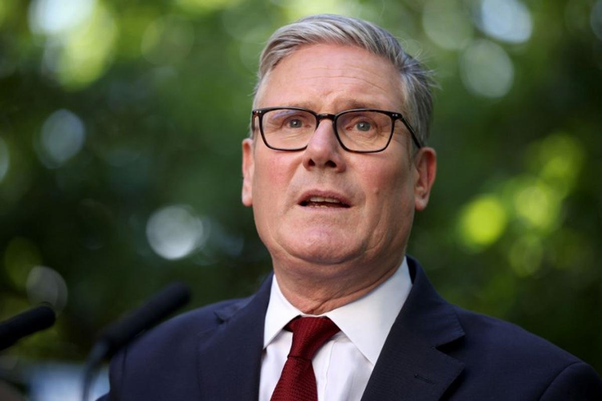 Britain's Prime Minister Keir Starmer speaks during a reception for NHS staff at 10 Downing Street in London on July 6, 2026. Dan Kitwood / POOL / AFP