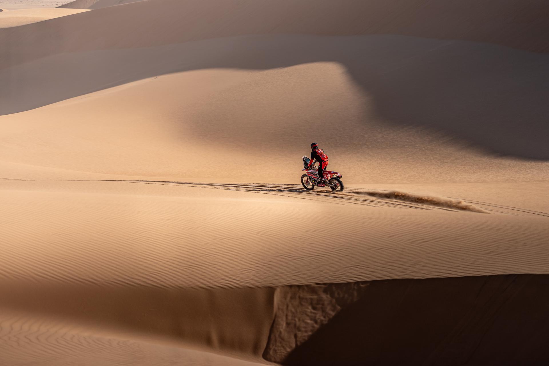 ATTENTION EDITORS - HAND OUT PICTURES - EDITORIAL USE ONLY - MANDATORY CREDIT: 'SIMON BAUCHAU' Hand out picture released by Eric Dupain shows Jerome Martiny during stage 9 of the 2026 Dakar rally race in Wadi ad-Dawasir, Saudi Arabia on Tuesday 13 January 2026. *** Belga and Belga Editorial Board decline all responsibility regarding the content of this picture. *** PHOTO HAND OUT - SIMON BAUCHAU
