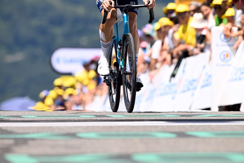 Illustration picture shows the finish line of stage 13 of the 2025 Tour de France cycling race, an 11km individual time trial from Loudenvielle to Peyragudes, on Friday 18 July 2025 in France. The 112th edition of the Tour de France starts on Saturday 5 July in Lille, France, and will finish in Paris, France on the 27th of July. BELGA PHOTO JASPER JACOBS