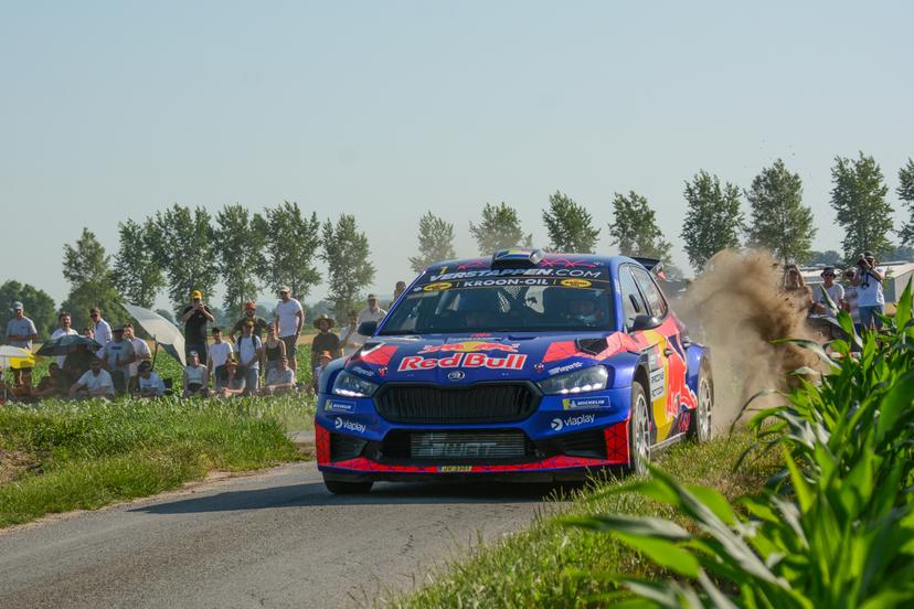 ATTENTION EDITORS - HANDOUT PICTURE - EDITORIAL USE ONLY - MANDATORY CREDIT BELGIAN RALLY CHAMPIONSHIP - Belgian Jos Verstappen and Stéphane Lefebvre pictured at the Ypres Rally in Ieper on Friday 26 June 2026. BELGA PHOTO HANDOUT BELGIAN RALLY CHAMPIONSHIP