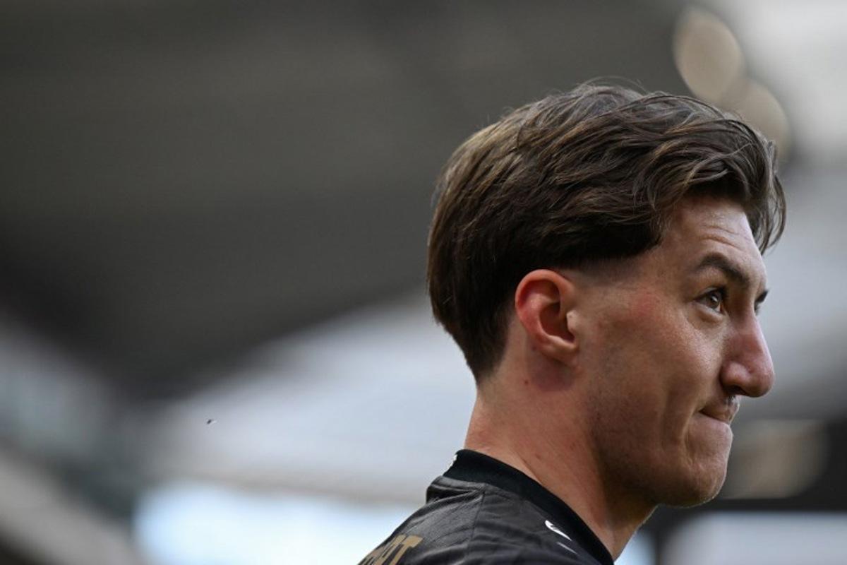 Stuttgart's German midfielder #06 Angelo Stiller is pictured prior to the German first division Bundesliga football match between 1 FSV Mainz 05 and VfB Stuttgart in Mainz, western Germany on March 7, 2026. Kirill KUDRYAVTSEV / AFP