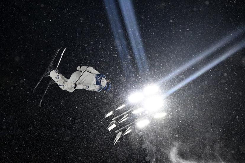 China's Gu Ailing Eileen competes in the freestyle skiing women's freeski big air final run 3 during the Milano Cortina 2026 Winter Olympic Games at Livigno Snow Park, in Livigno (Valtellina), on February 16, 2026. Jeff PACHOUD / AFP