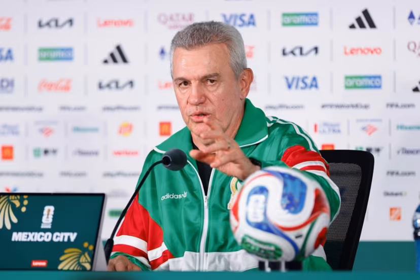 Mexico's head coach Javier Aguirre gives a press conference at the Mexico City Stadium in Mexico City on July 4, 2026, on the eve of the 2026 World Cup round of 16 football match between Mexico and England. Rodrigo Oropeza / AFP