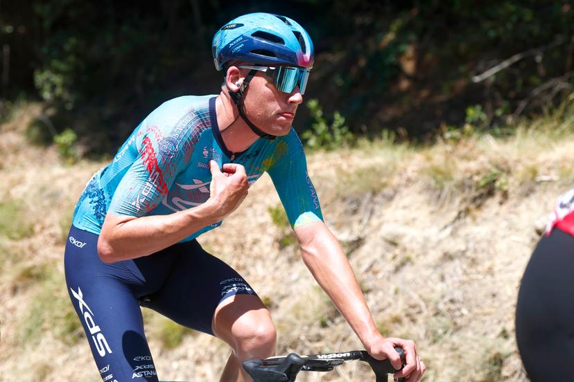 Dutch Mike Teunissen of XDS Astana Team pictured in action during stage 3 of the 2026 Tour de France cycling race, a stage of 195,9km from Granollers, Spain, to Les Angles, France, Monday 06 July 2026. The 113th edition of the Tour de France starts on Saturday 4 July in Barcelona, Spain, and will finish in Paris, France on the 26th of July. BELGA PHOTO POOL LUCA BETTINI