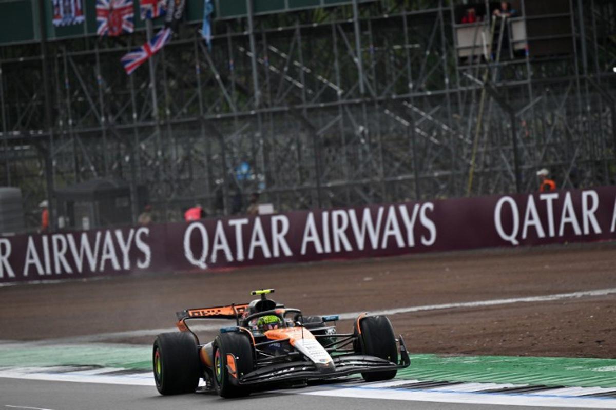 McLaren's British driver Lando Norris drives during the Formula One British Grand Prix at the Silverstone motor racing circuit in Silverstone, central England, on July 6, 2025. Andrej ISAKOVIC / POOL / AFP