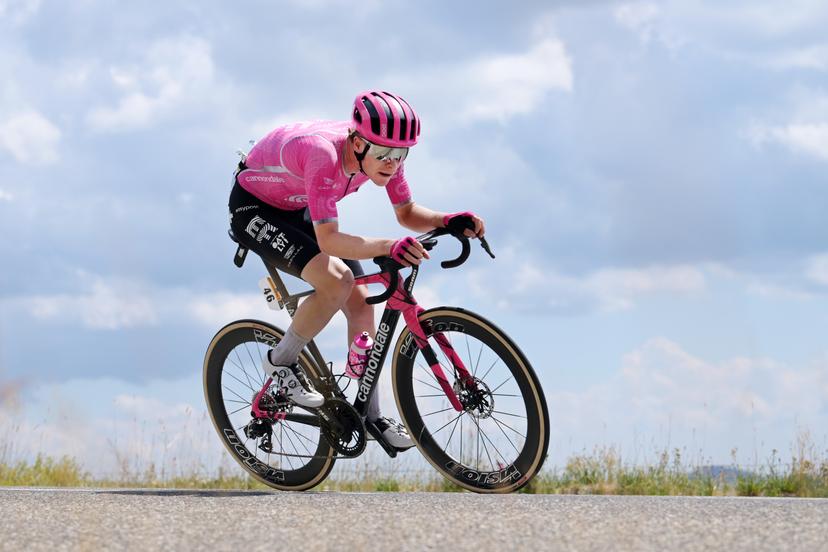 German Georg Steinhauser of EF Education-EasyPost is pictured during stage 14 of the 2026 Tour de France cycling race, a stage of 155km from Mulhouse to Le Markstein Fellering, on Saturday 18 July 2026. The 113th edition of the Tour de France starts on Saturday 4 July in Barcelona, Spain, and will finish in Paris, France on the 26th of July. BELGA PHOTO DAVID PINTENS