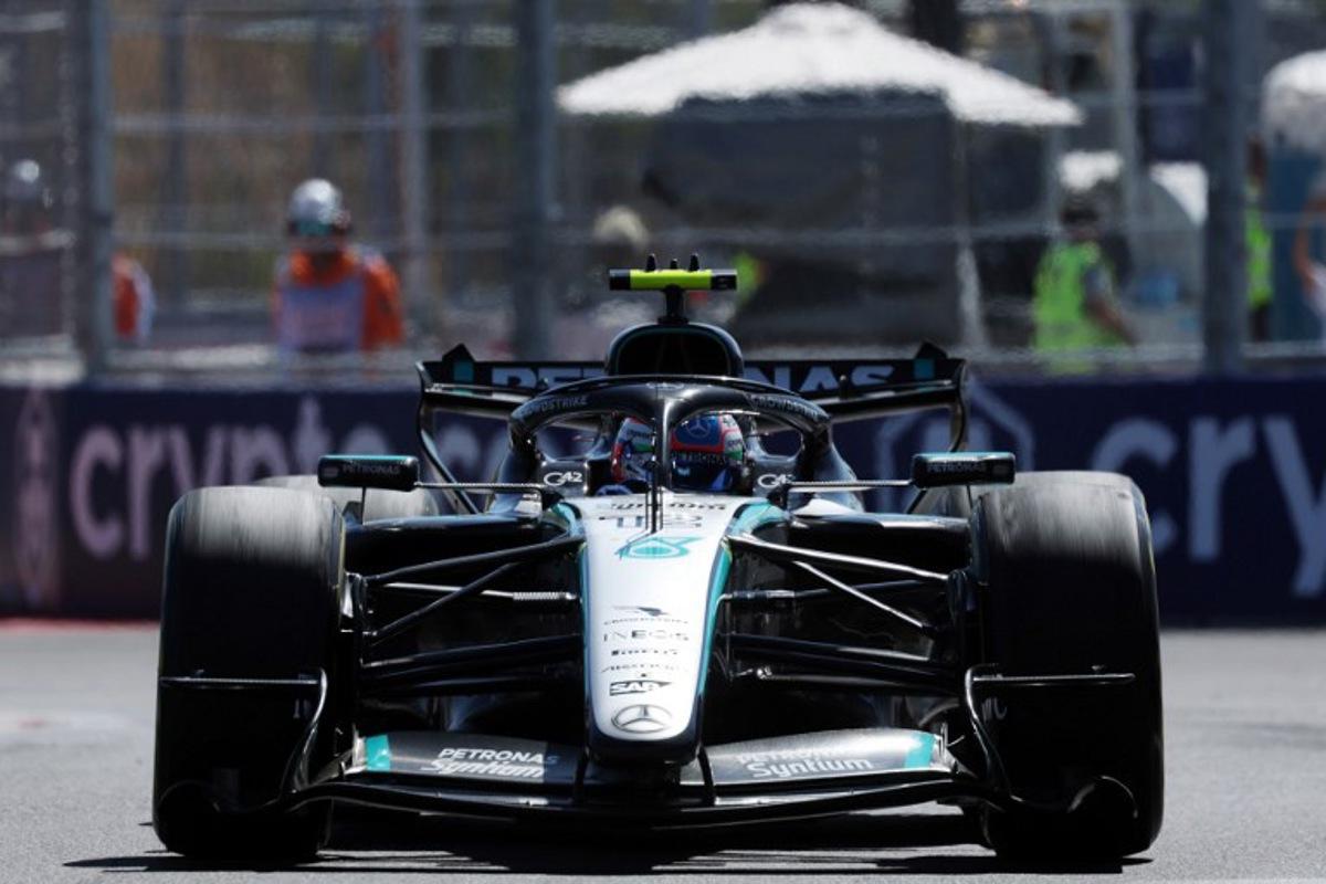 Mercedes' Italian driver Kimi Antonelli competes in the Spanish Formula One Grand Prix at the Madring circuit on September 13, 2026 in Madrid. Pierre-Philippe MARCOU / AFP