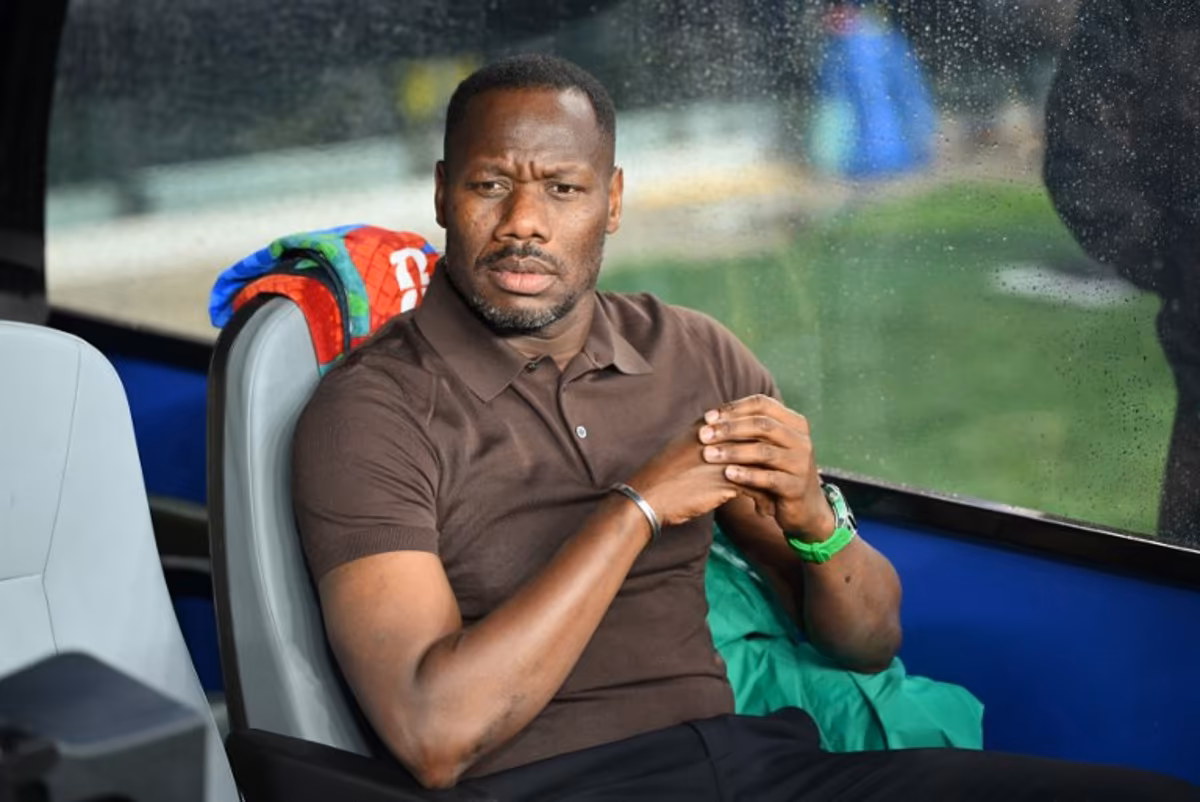Senegal's head coach Pape Thiaw looks on ahead of the 2026 World Cup Group I football match between Norway and Senegal at the New York/New Jersey Stadium in East Rutherford on June 22, 2026. ANGELA WEISS / AFP