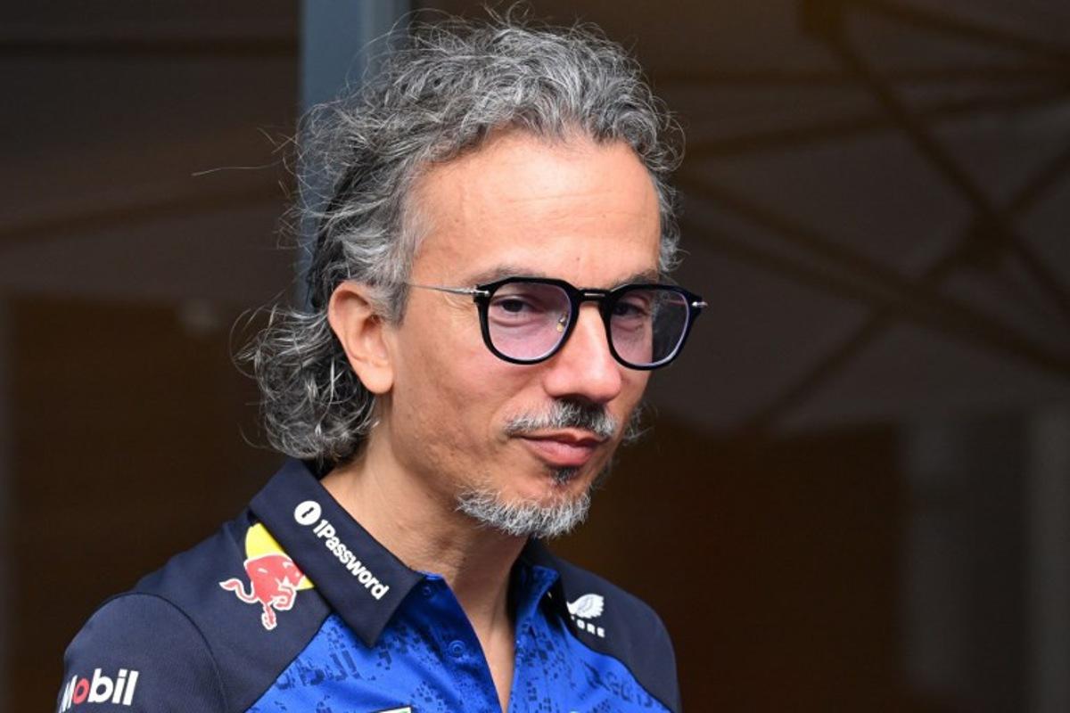 Red Bull Racing's French team principal Laurent Mekies is seen in the paddock ahead of the Formula One Azerbaijan Grand Prix at the Baku City Circuit in Baku on September 23, 2026. Igor IVANKO / AFP