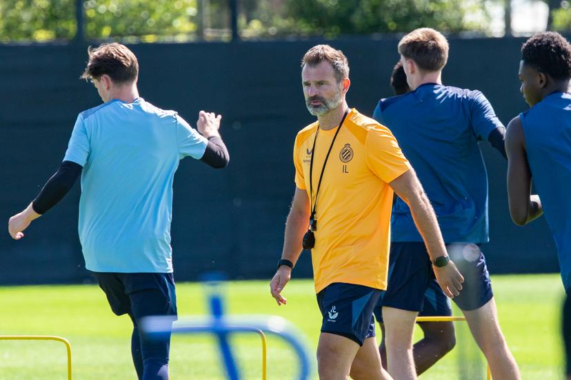Club's head coach Ivan Leko pictured during a training session of Belgian first division soccer team Club Brugge, on Monday 29 June 2026 in Brugge, in preparation of the upcoming 2026-2027 Belgian first division soccer season. BELGA PHOTO KURT DESPLENTER