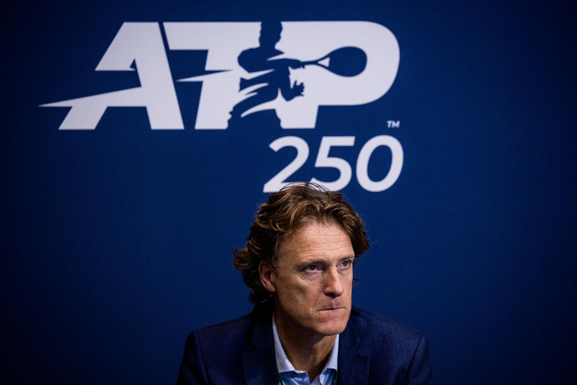 European Open tournament director Dick Norman is seen at the European Open ATP tennis tournament in Brussels, on Tuesday 14 October 2025. This year's edition of the tournament is taking place from 12 to 19 October 2025. BELGA PHOTO JASPER JACOBS