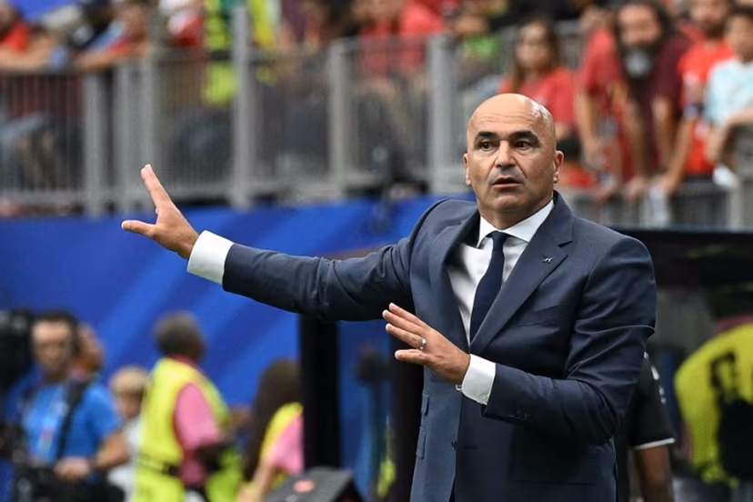 Portugal's Spanish head coach Roberto Martinez gestures from the touch line during the 2026 World Cup Group K football match between Portugal and the Democratic Republic of Congo at the Houston Stadium in Houston on June 17, 2026. RONALDO SCHEMIDT / AFP