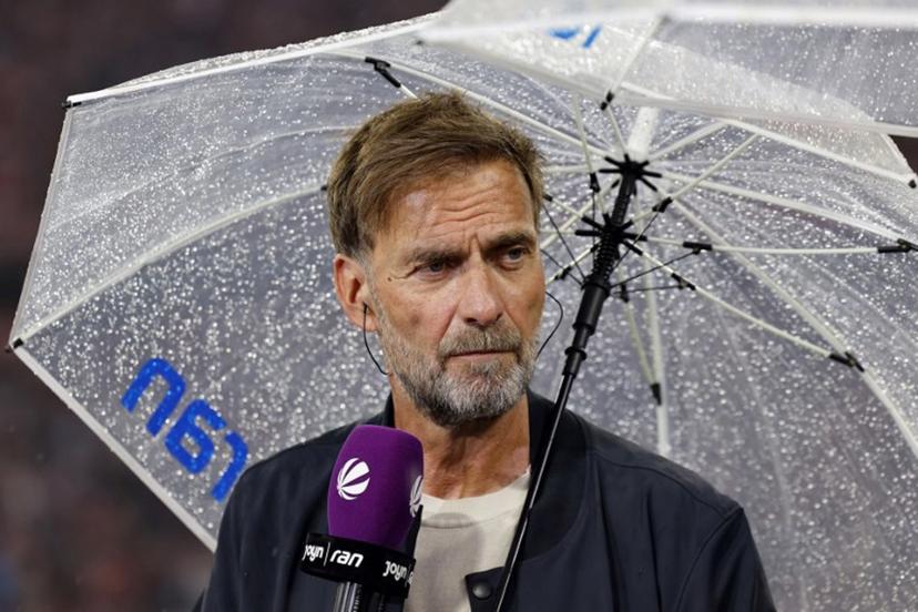 Juergen Klopp, Germany's new head coach, is pictured during an interview prior to the German first division Bundesliga football match between FC Bayern Munich and VfB Stuttgart in Munich, southern Germany, on August 28, 2026. Alexandra BEIER / AFP