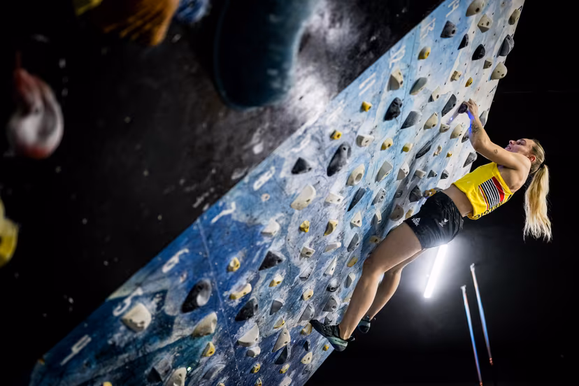 Athlete Heloise Doumont pictured during the annual winter training camp of Team Belgium organized by the BOIC-COIB Belgian Olympic Committee, in Belek, Turkey, Tuesday 25 November 2025. The camp takes place from 19 to 26 November and focuses on the initial preparations for the 2028 Olympic Games in Los Angeles. BELGA PHOTO JASPER JACOBS