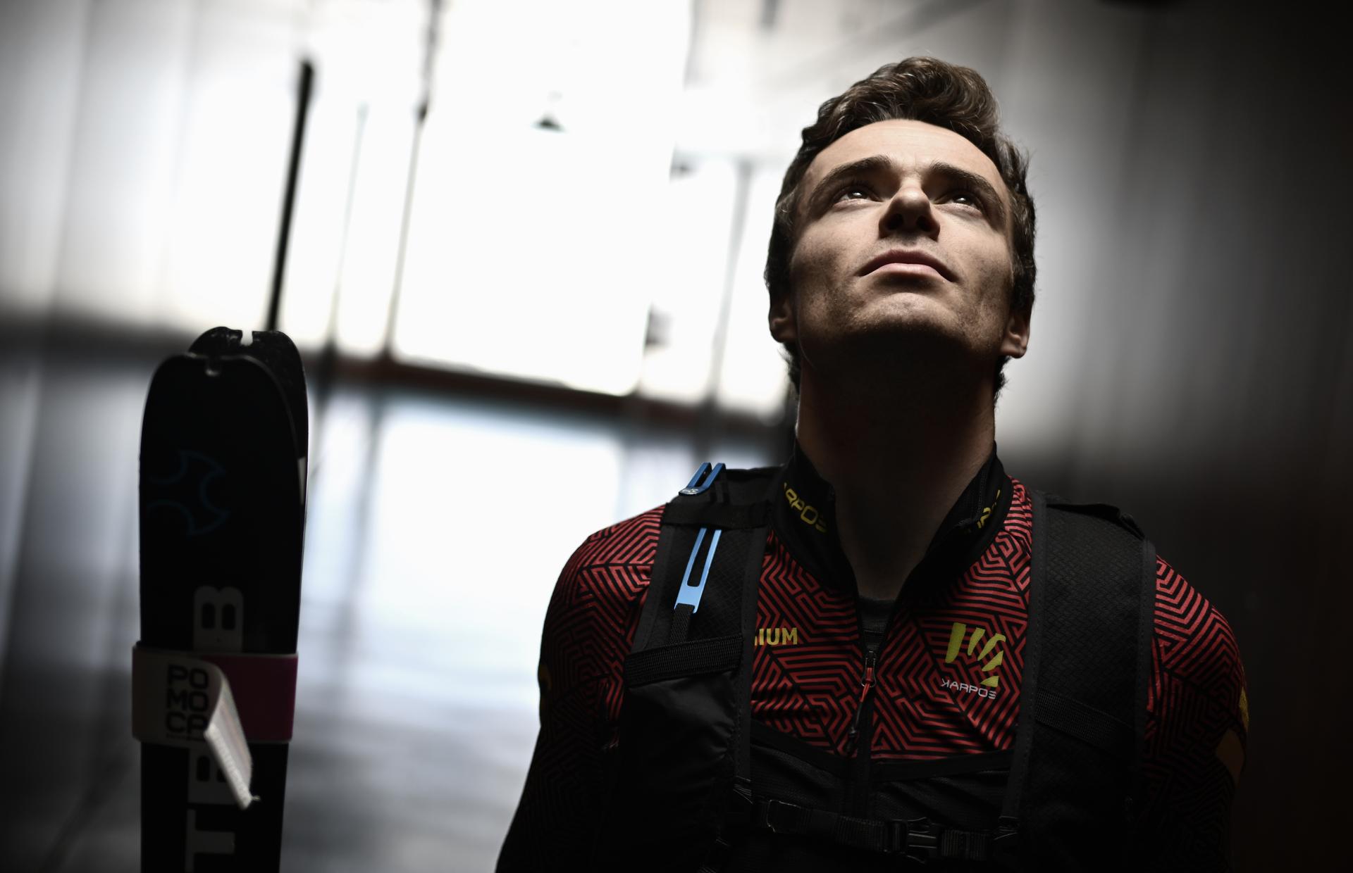 Athlete Maximilien Drion du Chapois poses for the photographer during the annual stage of Team Belgium (19-25/05), in Rio Maior, Portugal, Wednesday 21 May 2025, BELGA PHOTO ERIC LALMAND