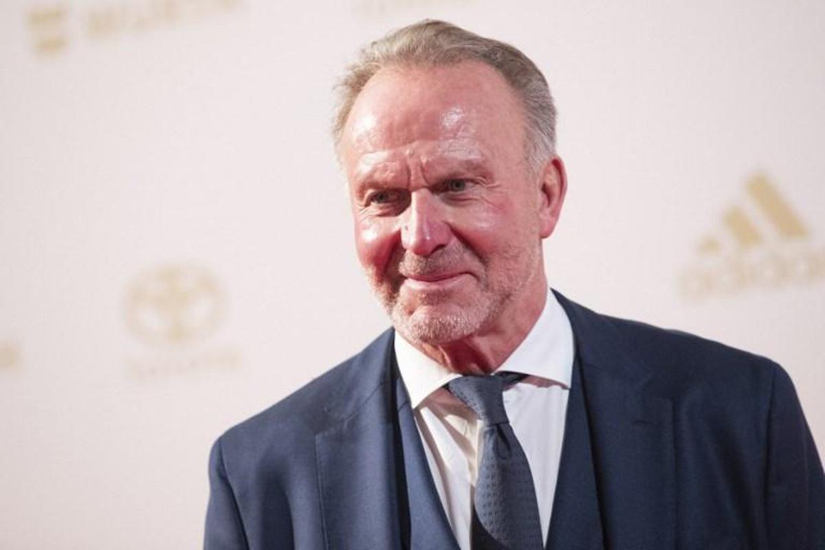 Bayern Munich's CEO Karl-Heinz Rummenigge poses on the red carpet before the election of the Germany's Athletes of the Year 2020, in Baden-Baden, on December 20, 2020. Tom Weller / POOL / AFP