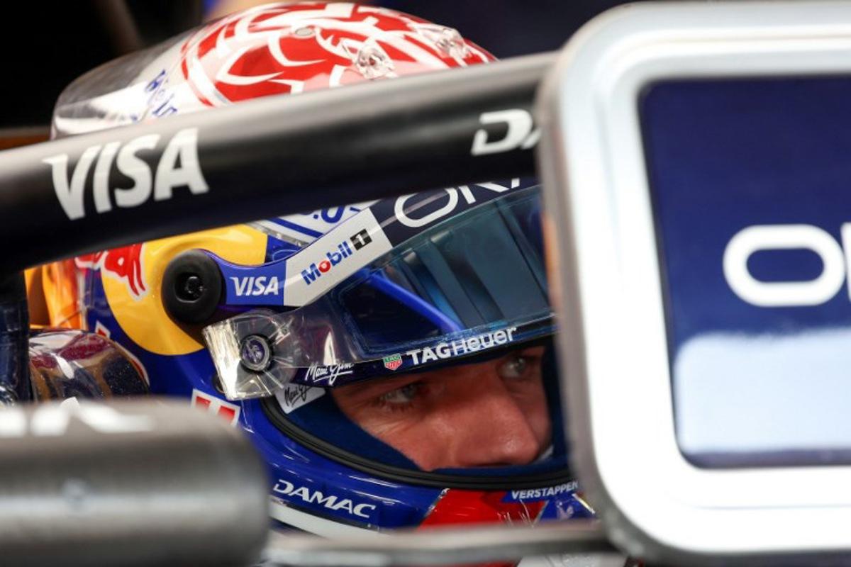 Red Bull Racing's Dutch driver Max Verstappen waits in the pit lane during the qualifying session of the Formula One Bahrain Grand Prix in Sepang on October 3, 2026. Annice Lyn / POOL / AFP
