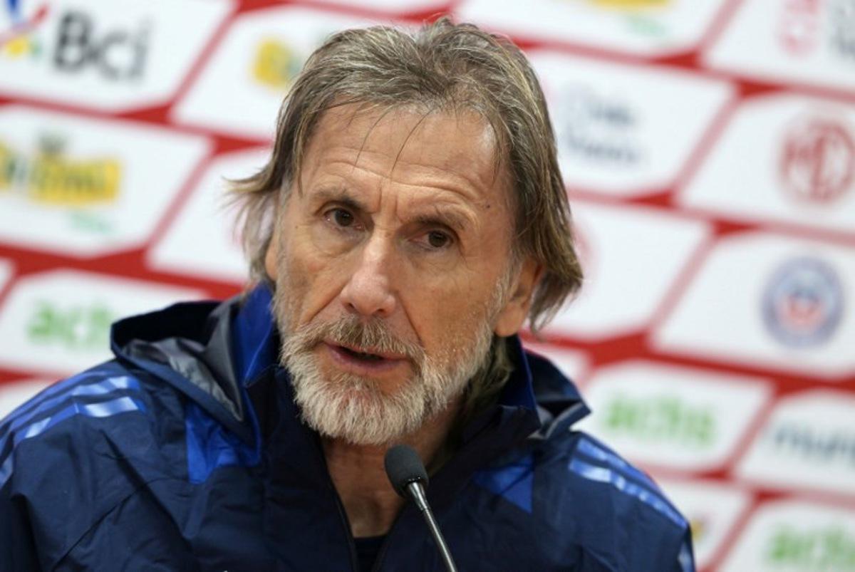 Chile's Argentine coach Ricardo Gareca speaks during a press conference in Santiago on June 4, 2025, on the eve of the FIFA World Cup 2026 qualifier football match against Argentina. RODRIGO ARANGUA / AFP