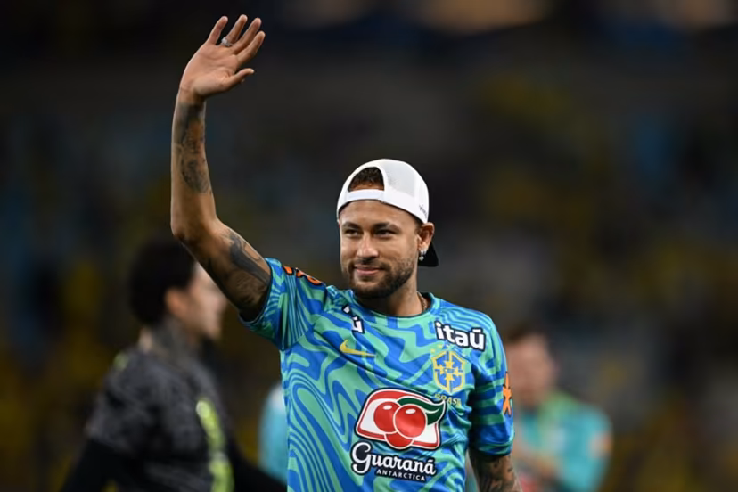 Brazil's forward Neymar acknowledges fans at the end of the international friendly football match between Brazil and Panama at the Maracana stadium in Rio de Janeiro, Brazil on May 31, 2026. Mauro PIMENTEL / AFP