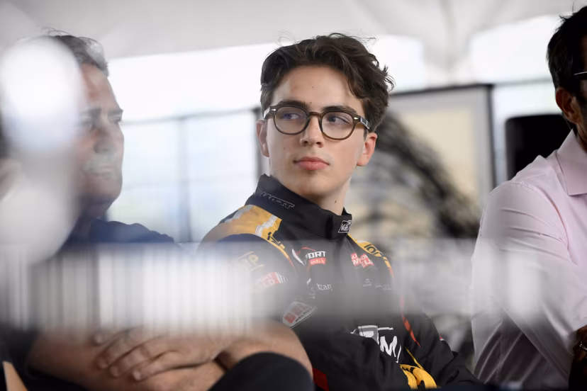 Prince Aymeric pictured during a press conference to present his program at the Belgian motorsports training organization M3M Endurance Academy, Thursday 02 July 2026. BELGA PHOTO JOHN THYS