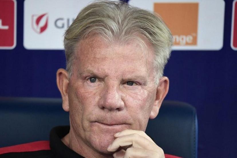 Guinea's coach Paul Put looks on during the 2019 Africa Cup of Nations (CAN) Group B football match between Burundi and Guinea at the Al Salam Stadium in the Egyptian capital Cairo on June 30, 2019. JAVIER SORIANO / AFP