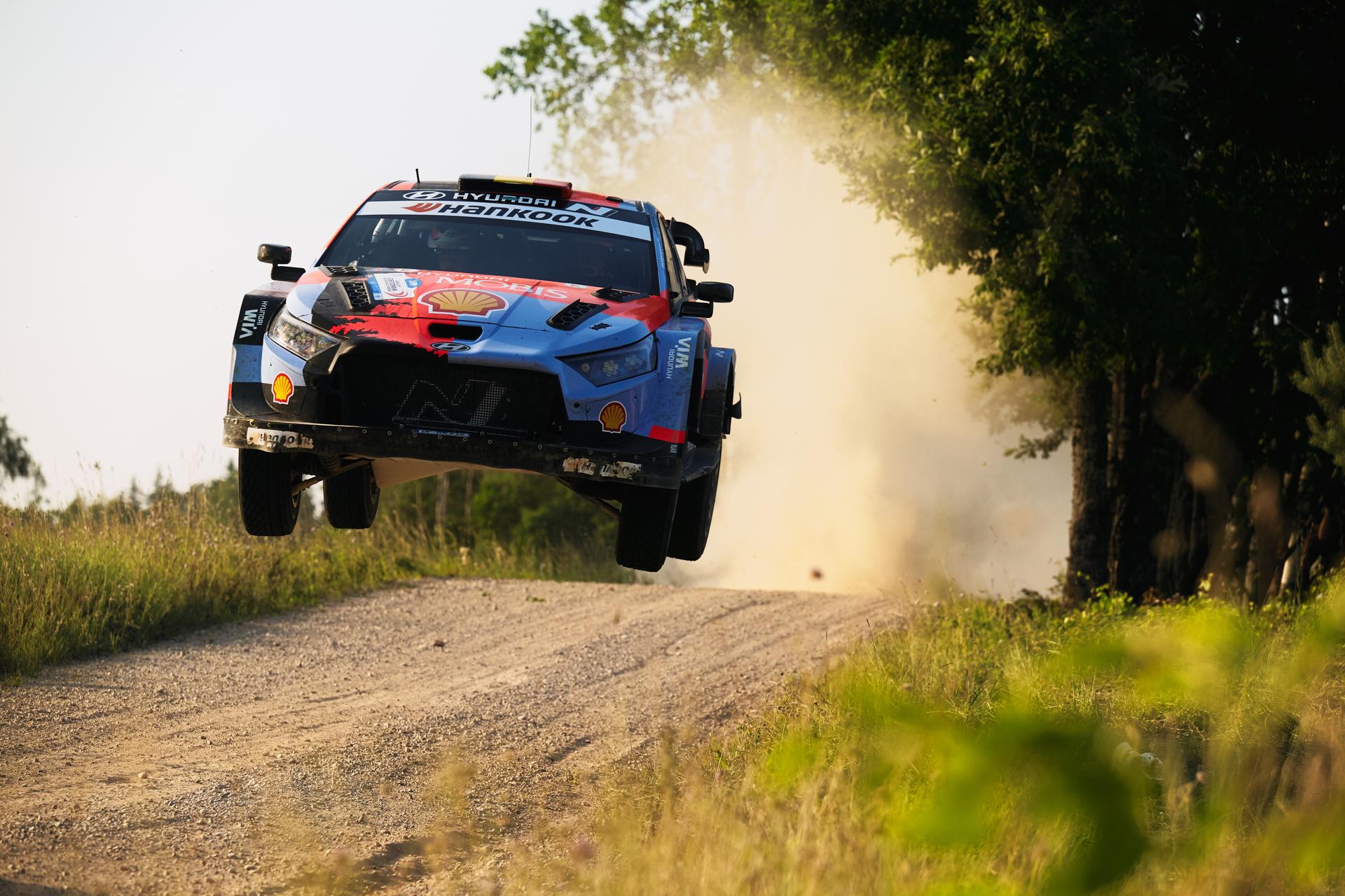ATTENTION EDITORS - HAND OUT PICTURES - EDITORIAL USE ONLY - MANDATORY CREDIT 'Hyundai Motor Sports' This handout picture, distributed by Eric Dupain, shows Belgian Thierry Neuville and co-driver Martijn Wydaeghe during the WRC Estonia Rally 2026. PHOTO HANDOUT HYUNDAI MOTOR SPORTS *** Belga and Belga Editorial Board decline all responsibility regarding the content of this picture. ***