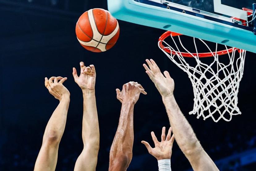 (From L) The hands of Australia's #11 Dante Exum, Greece's #34 Giannis Antetokounmpo and Australia's #22 Will Magnay go for a rebound in the men's preliminary round group A basketball match between Australia and Greece during the Paris 2024 Olympic Games at the Pierre-Mauroy stadium in Villeneuve-d'Ascq, northern France, on August 2, 2024. Sameer Al-Doumy / AFP