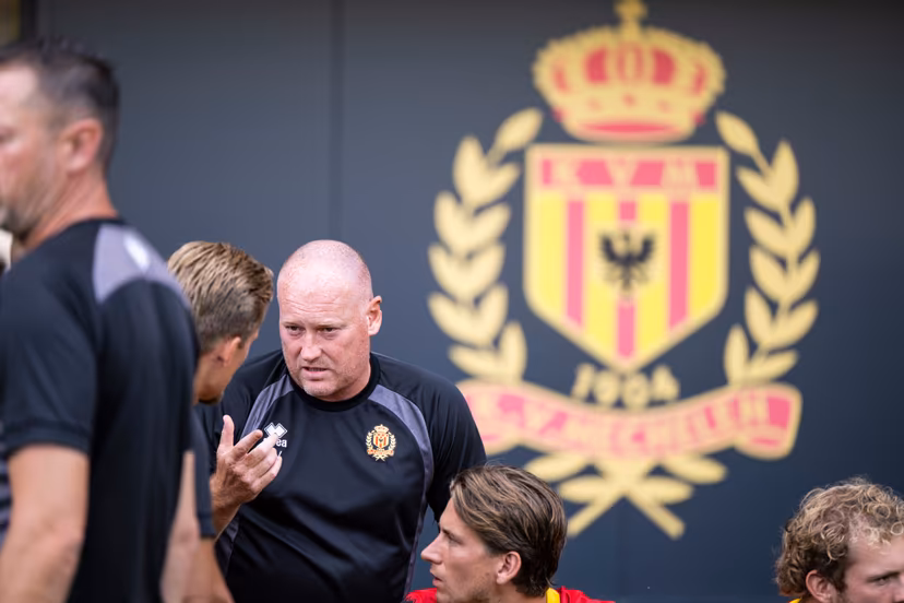 Mechelen's head coach Frederic Fred Vanderbiest pictured at the 2026-2027 season photoshoot of Belgian Jupiler Pro League team KV Mechelen, Monday, August 3, 2026 in Mechelen. BELGA PHOTO TOM GOYVAERTS