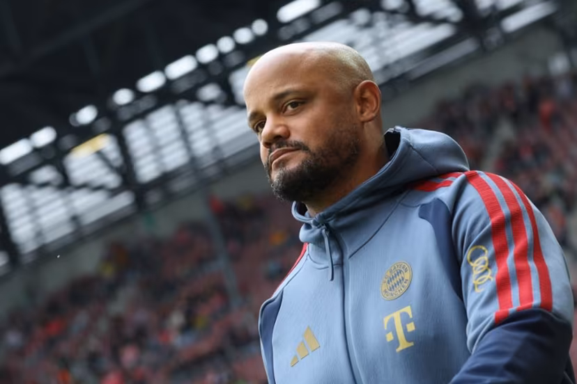 Bayern Munich's Belgian head coach Vincent Kompany is pictured during the German first division Bundesliga football match between FC Augsburg and FC Bayern Munich in Augsburg, southern Germany on October 10, 2026. Karl-Josef HILDENBRAND / AFP