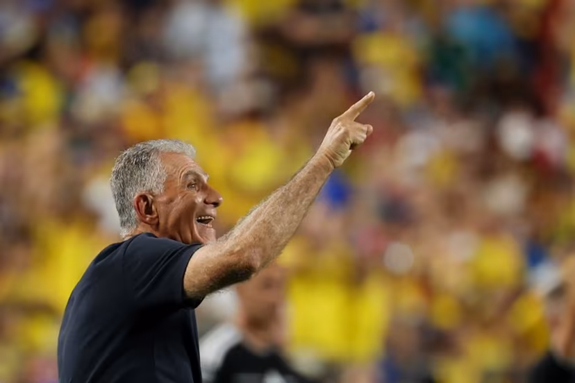Ghana's Portuguese head coach Carlos Queiroz gestures during the 2026 World Cup round of 32 football match between Colombia and Ghana at the Kansas City Stadium in Kansas City on July 3, 2026. Odd ANDERSEN / AFP