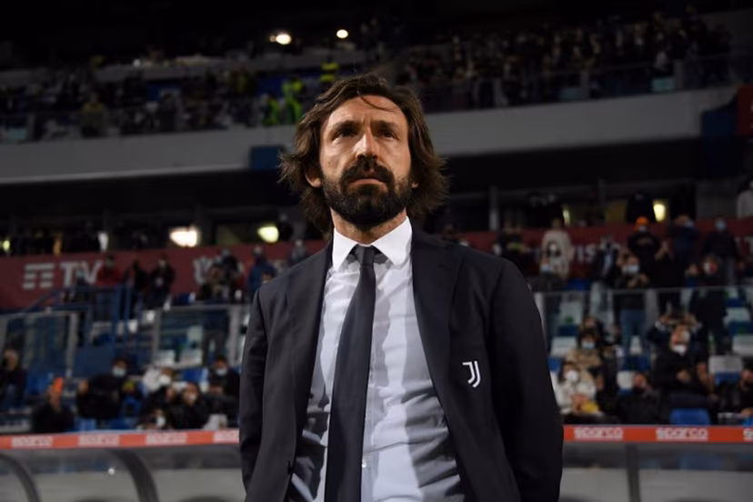 Juventus' Italian coach Andrea Pirlo looks on prior to the final of the Italian Cup (Coppa Italia) football match Atalanta vs Juventus on May 19, 2021 at the Citta del Tricolore stadium in Reggio Emilia. ALBERTO LINGRIA / AFP