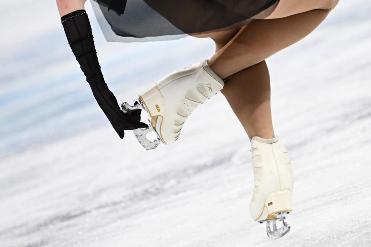 Belarus' Viktoriia Safonova competes in the women's single skating free skating of the figure skating event during the Beijing 2022 Winter Olympic Games at the Capital Indoor Stadium in Beijing on February 17, 2022. Anne-Christine POUJOULAT / AFP
