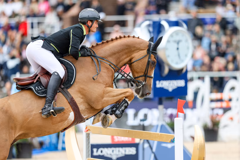 ATTENTION EDITORS - HANDOUT PICTURES - EDITORIAL USE ONLY - MANDATORY CREDIT 'LONGINES GLOBAL CHAMPIONS TOUR' Handout pictures released on Sunday 30 June 2024, by Longines Global Champions Tour shows Olivier Philippaerts and his horse H&M Miro in action at their equestrian event in Stockholm, Sweden. *** Belga and Belga Editorial Board decline all responsibility regarding the content of this picture. *** BELGA PHOTO HAND OUT LONGINES GLOBAL CHAMPIONS TOUR